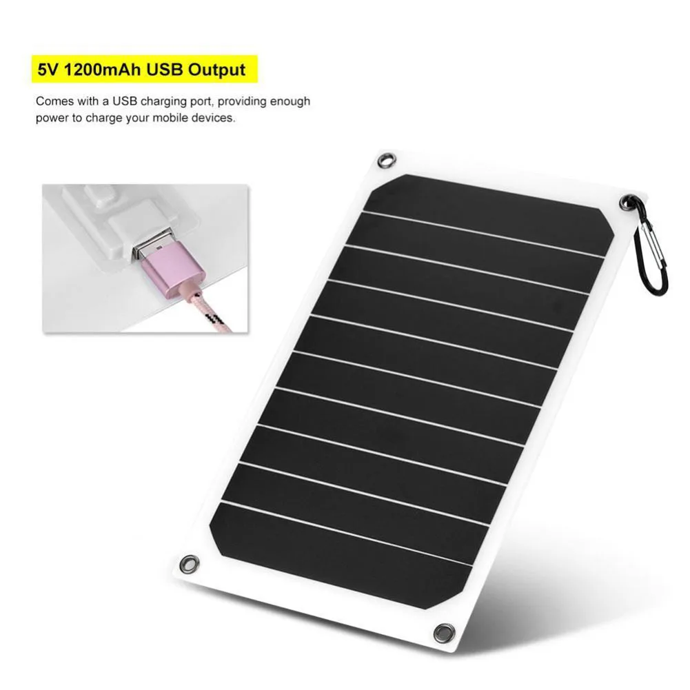 

Portable 10W IP64 Waterproof Solar Panel Mobile Power Charger 5V USB Powerful Charging --M25
