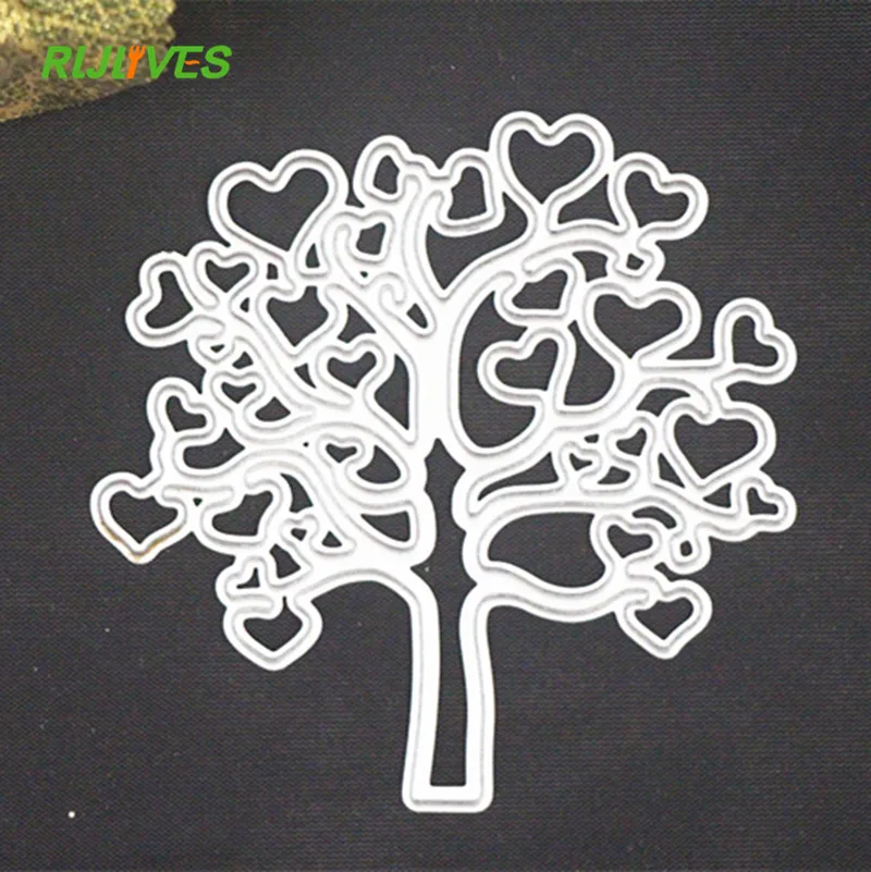

RLJLIVES Metal Cutting Dies Love Tree Scrapbook Card Album Paper Craft Decorative Embossing Cutter