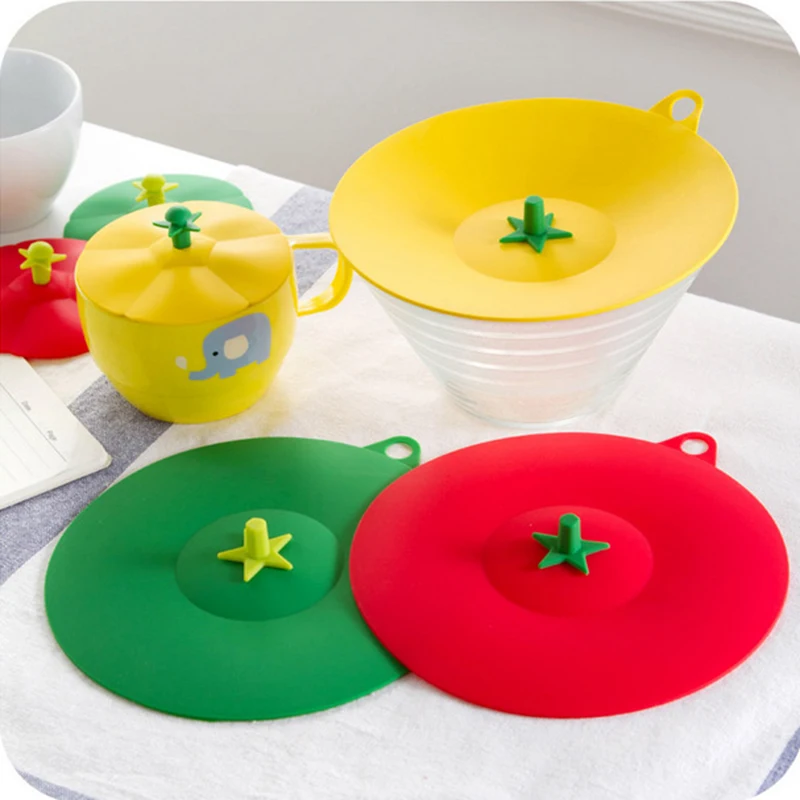 

1PCS Dustproof Cup Lid Bowl Cover Silicone Insulation Cover Vegetables Shape Thermal Insulation Cup Cover Seal Cover C