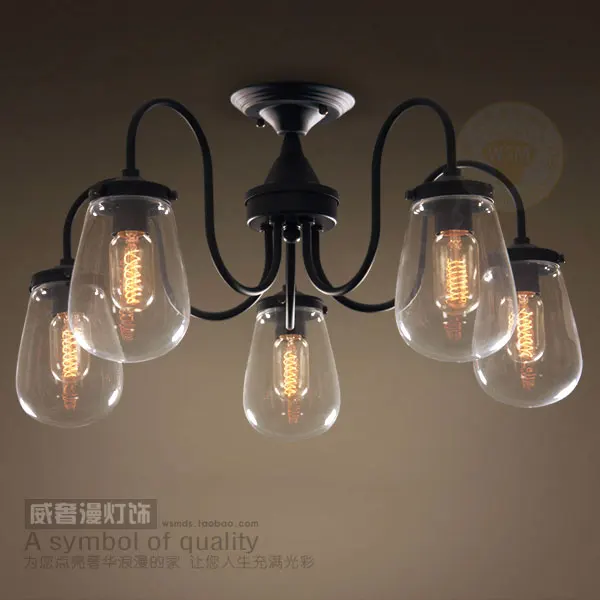 Vintage Modern Glass Iron Ceiling Lamp Chandelier Flush Mount Light Hallway Rustic Retro Big Crystal Pendant Vintage Modern Glass Iron Ceiling Lamp Chandelier Flush Mount Light Hallway Rustic Retro Big Crystal Pendant