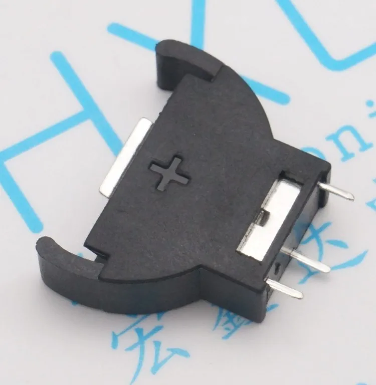 50pcs 2032 Vertical Battery Holder CR2032 Battery Holder Button Battery