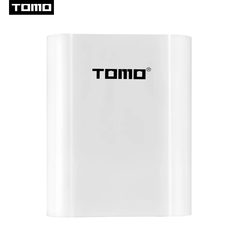 TOMO T4 4x18650 литий-ионный универсальный аккумулятор DIY умный портативный аккумулятор USB зарядное устройство с ЖК-дисплеем внешний аккумулятор с двойным выходом - Цвет: white