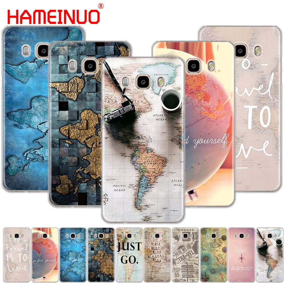 HAMEINUO World Map Travel Plans cover phone case for Samsung Galaxy J1 J2 J3 J5 J7 MINI ACE 2016 2015 prime | Мобильные телефоны и