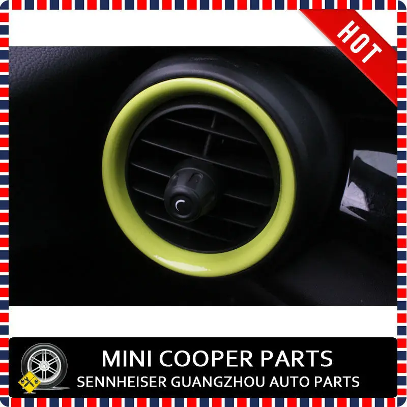 Фирменная Новинка ABS Пластик УФ-защитой подкладке Кольца мини Рэй Стиль чистый желтый Цвет для Mini Cooper F56(11 шт./компл