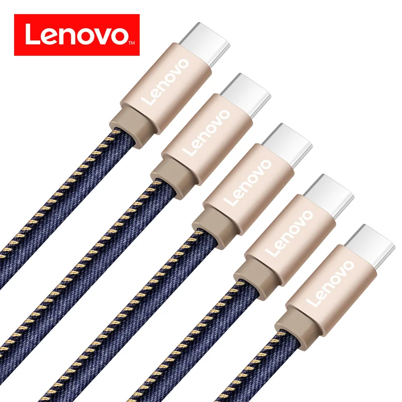 Lenovo 5 шт./лот 1 м Тип usb C кабель быстрая Зарядное устройство кабеля-C USB для samsung S8 Xiaomi