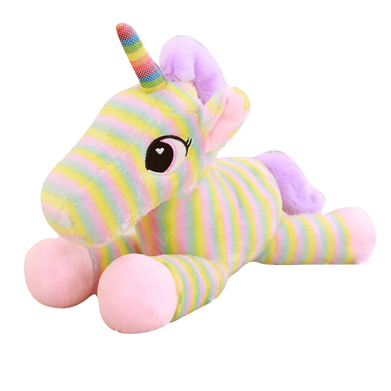 MIAOOWA 1 шт. 40/50 см мультфильм большой Размеры Rainbow Unicorn животных Мягкие плюшевые куклы Детские Симпатичные Единорог Мягкие подушка Детские