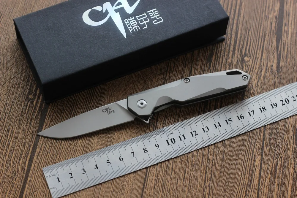 

Mini CH 1047 AUS-8 steel ball bearing Flipper knife 59hrc High quality Survival Pocket folding knife hunting Tactical EDC tools
