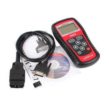 

One Set Portable Car Truck Diagnostic Scanner Tool Auto OBD 2 KW807 Fault Code Reader Scanners With CD