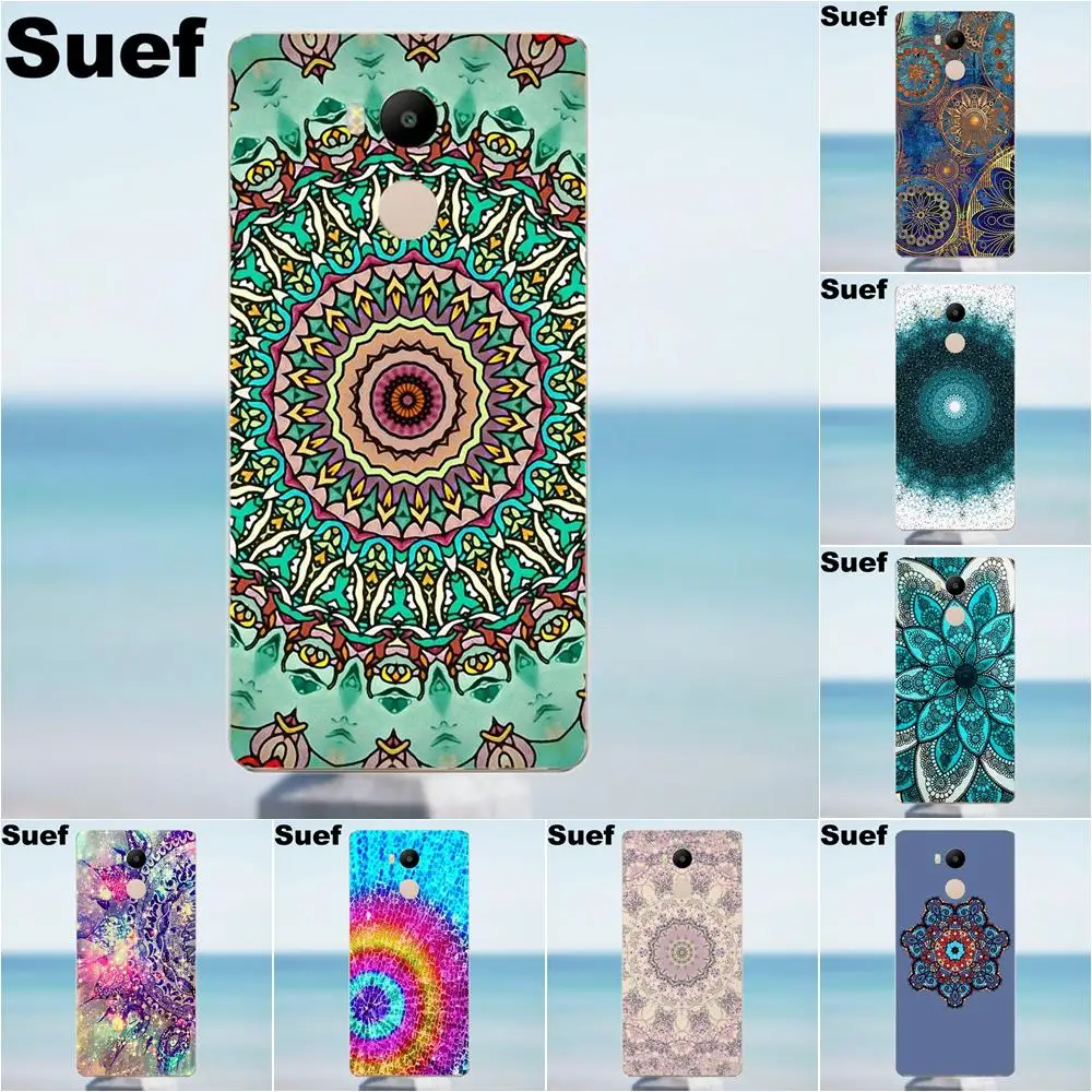 

TPU Phone Cover Case Capa Fashion Retro Flower Mandala For Xiaomi Redmi 4 3 3S Pro Mi3 Mi4 Mi4i Mi4C Mi5 Mi5S Mi Max Note 2 3 4