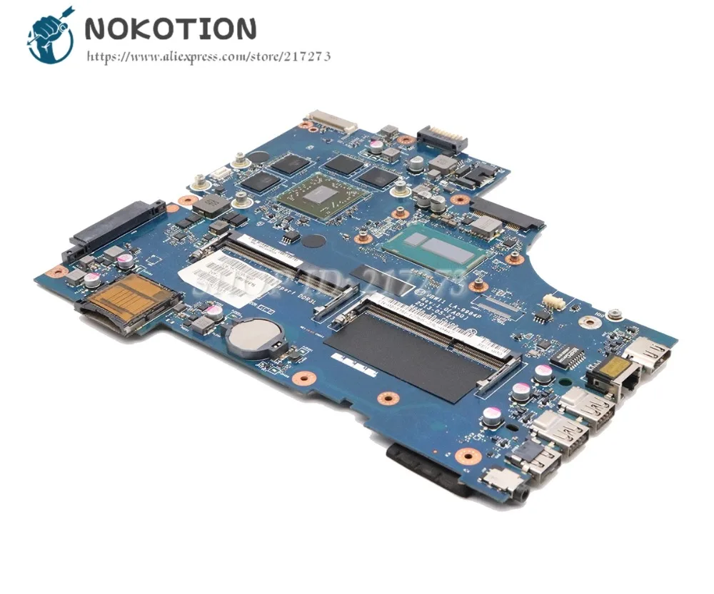 NOKOTION материнская плата для ноутбука Dell Inspiron 17R 5737 Материнская плата ноутбука SR16Z I7-4500U Процессор R9 M200X графика VBW11 LA-9984P CN-0DYFMW 0 dyfmw