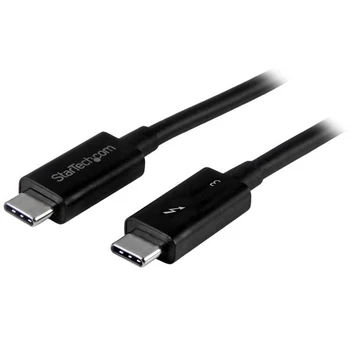 

StarTech.com 0.5m Thunderbolt 3 (40Gbps) USB-C Cable - Thunderbolt, USB, and DisplayPort Compatible, Male, Male, 0.5 m, Black, N