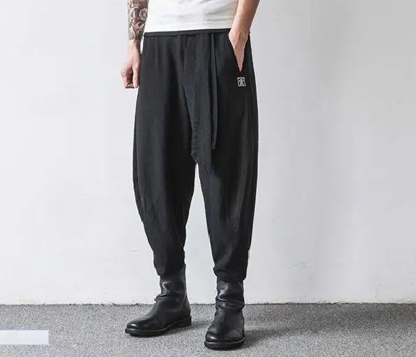 Pantaloni Samurai plus size 4XL pantaloni stile Punk Hip Hop Harem pantaloni  giapponesi Harajuku con cavallo basso pantaloni sportivi pantalones hombre  70206|pantalones hombre|samurai pantship hop harem - AliExpress