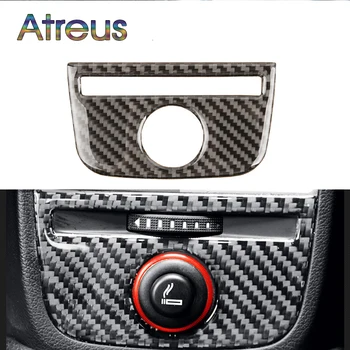 

Atreus Car-styling carbon fiber interior console rear air vent outlet covers stickers For Audi A3 8V 2013-2016 Accessories