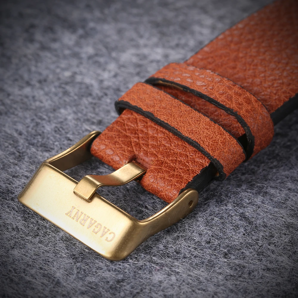 2019 drop shipping top luxury brand cagarny mens watches leather strap big case gold black silver dz military Relogio Masculino male clock man hour (2)