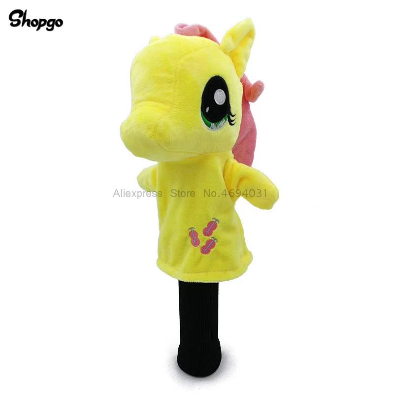 6 ألوان الكرتون الحصان جولف رئيس يغطي صالح الهجين الغابة الرياضة الحيوان جولف الممر السالك غطاء الرأس التميمة الجدة لطيف هدية