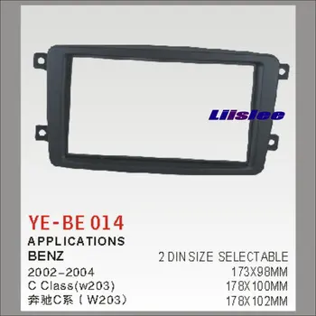 

2 DIN Plastic Frame Radio Fascia For BENZ C Class W203 2002-2004 Auto Stereo Interface Dash CD Trim Installation Kits