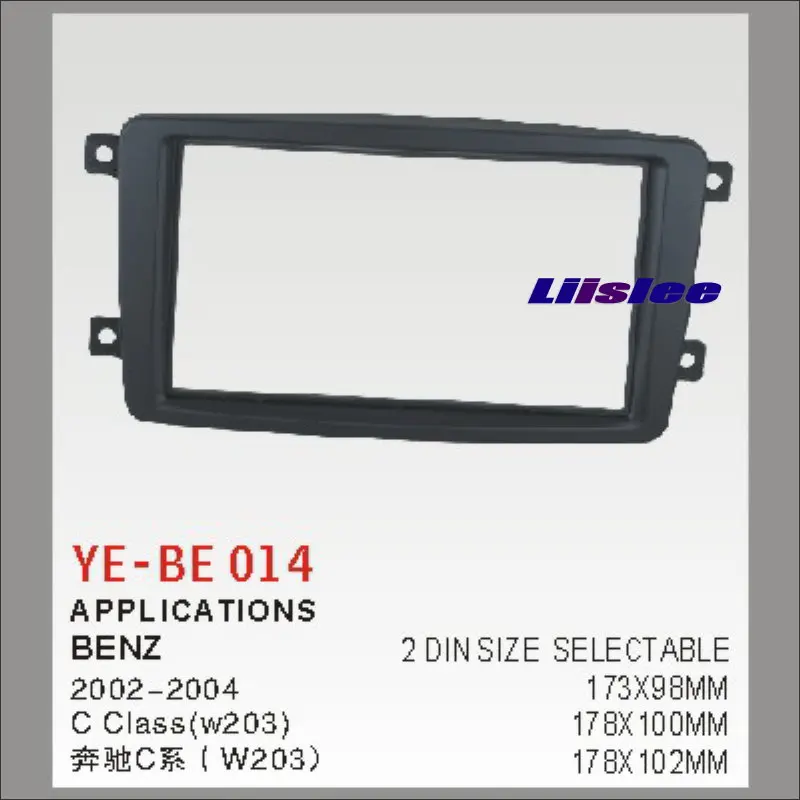 

Liislee 2 DIN Plastic Frame Radio Fascia For BENZ C Class W203 2002~2004 Auto Stereo Interface Dash CD Trim Installation Kits