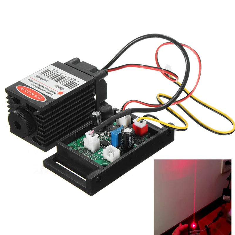 

Focusable 500mw 808nm Infrared IR Laser Diode Dot Module 12V+ TTL+ Fan Cooling Laser Module For CNC Engraving Machine