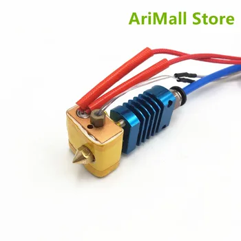 

1pcs MK8/mk10 Assembled Hot End Kit With M3 Stud Thermistor 1.75mm 0.4mm Nozzle Fit For DIY Creality CR-10 3D printer