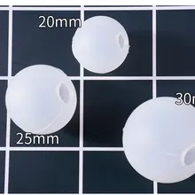 1 шт. прозрачный 20 мм 25 мм 30 мм силиконовый пресс-форма 3D круглый шар для изготовления ювелирных изделий формы УФ-смола эпоксидная смола коробка для хранения ювелирных изделий
