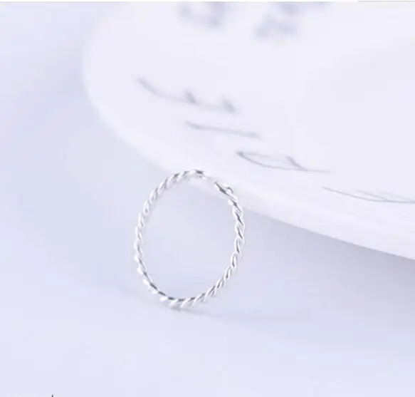 Темперамент ветер S925 серебро снежинка кольцо девушка личность Открытое кольцо CR010