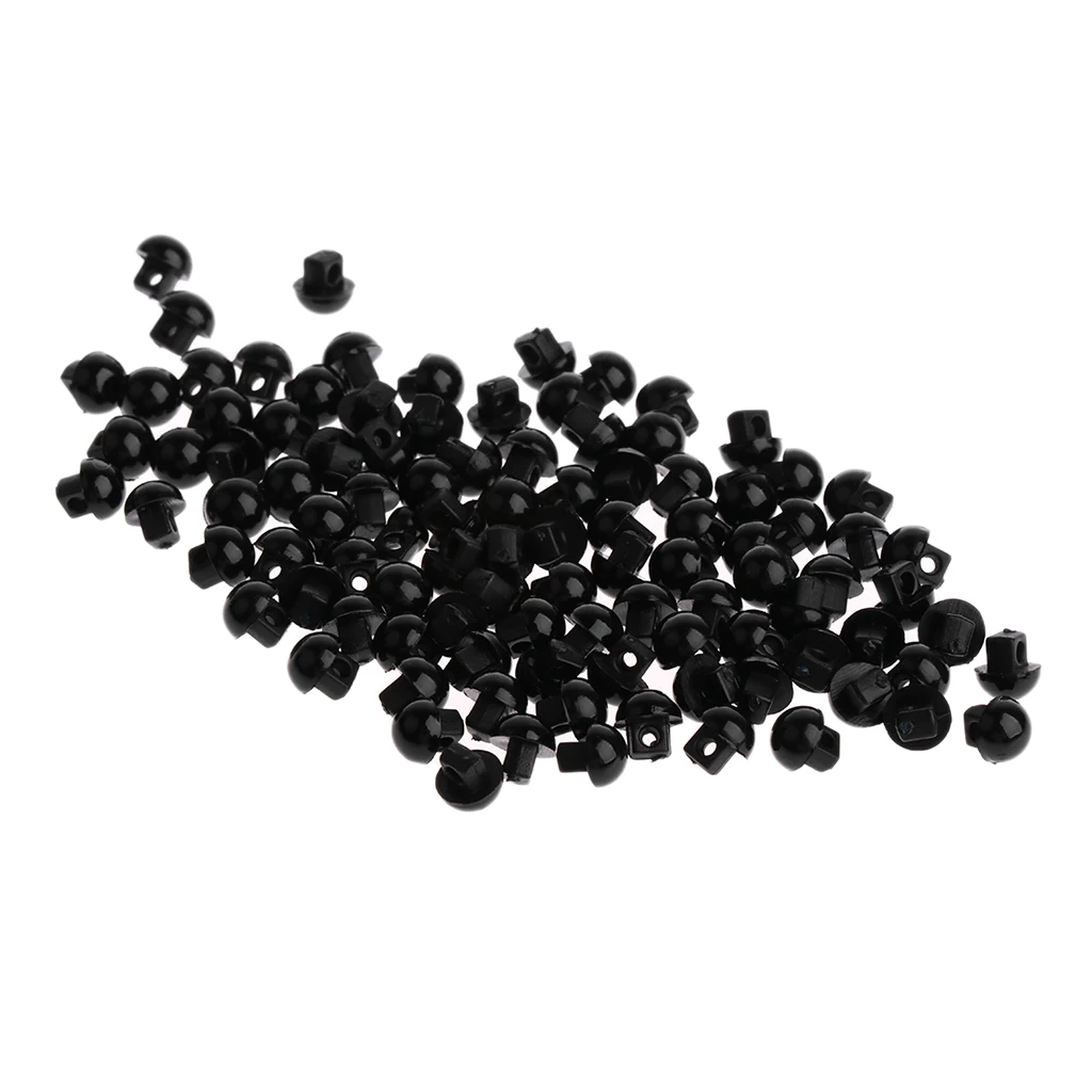 200 Pieces Hemispheric Shape Sewing Crafts Button for Toys Eyes Nose Ornaments Doll Making Supply DIY Apparel Sewing Buttons