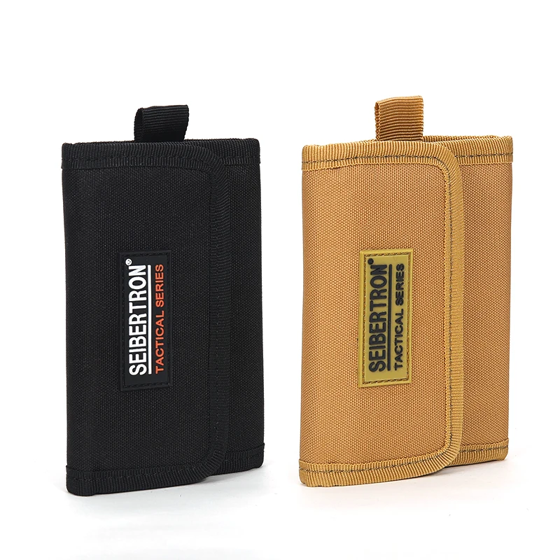 Carteras tácticas de Seibertron soportes monederos de monedas Clips de dinero tarjetas y soportes de identificación RFID bloqueo billetera caza correr bolsas impermeables