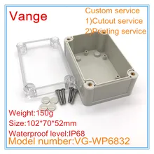 2 шт./лот небольшой экструдированный формы оболочки коробка 102*70*52 мм IP68 водонепроницаемые АБС-пластик проектор своими руками для электрических модуль печатной платы