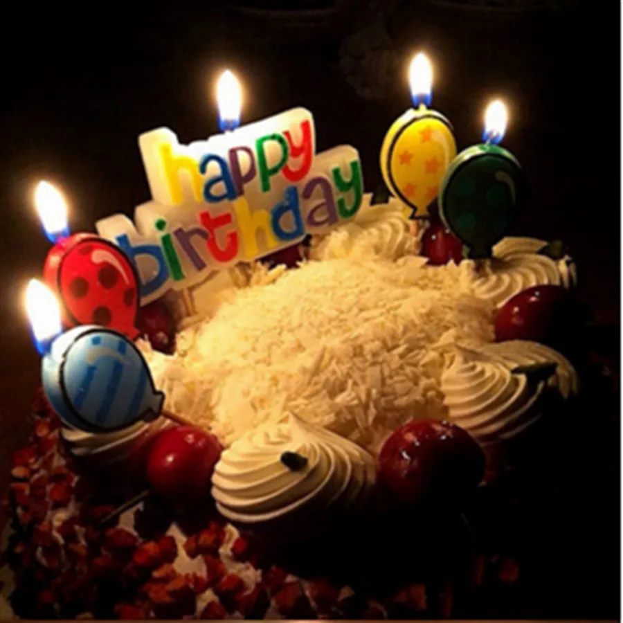 Мода день рождения свеча возрастов вечерние Дети День рождения украшения Красочный день рождения торт Декоративные свечи