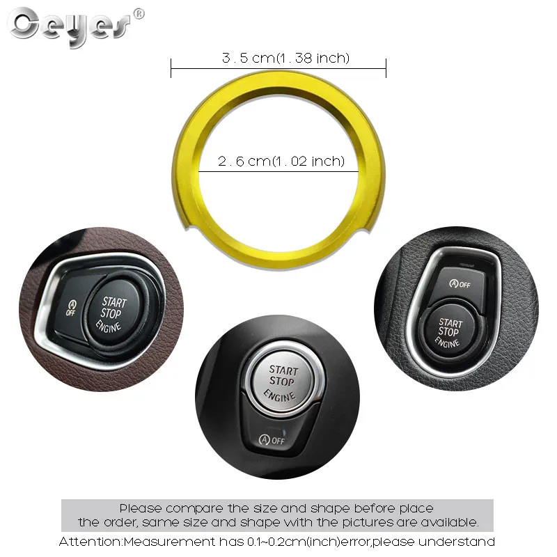 Start Engine Button Ring for BMW (4)