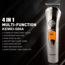 4 в 1 электрическая машинка для стрижки волос водонепроницаемый резак семейная машинка для стрижки волос для укладки волос многофункциональный триммер для волос