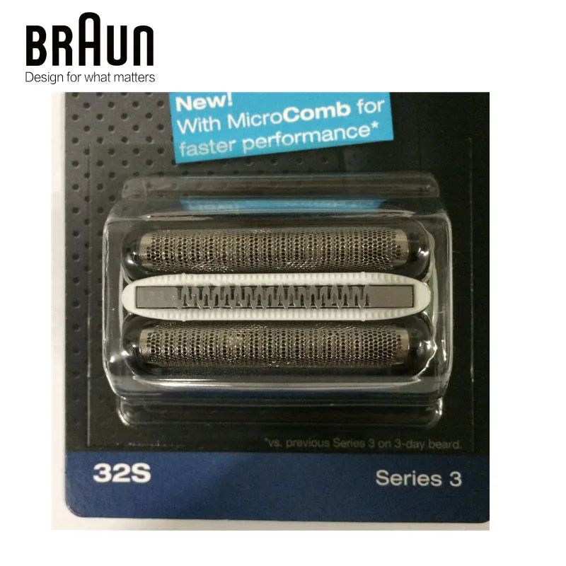 Braun Series 3 кассеты 32S бритвенное лезвие фольга и резак замена лезвия с MicroComb Высокая перформация частей