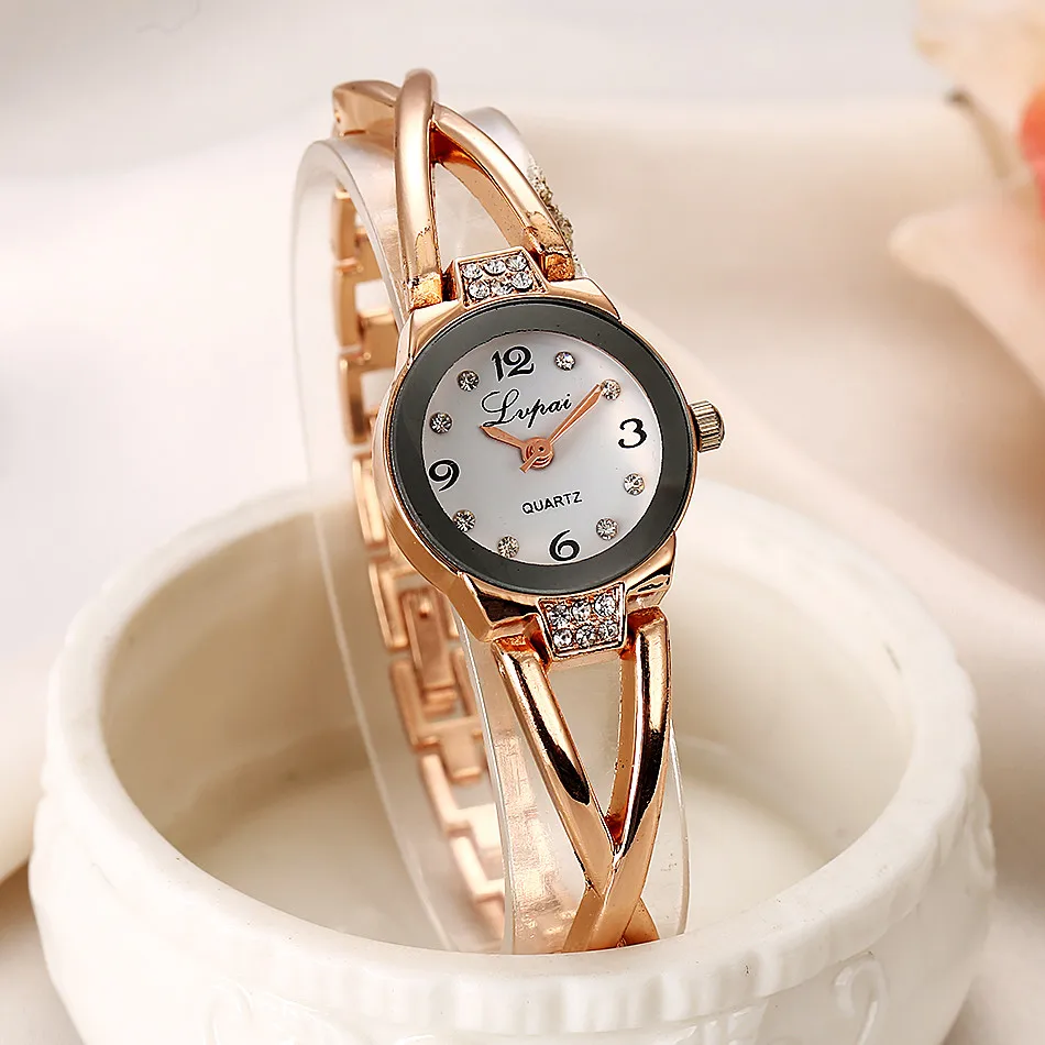 

Lvpai Brand Rose Stainless Steel Band Quartz Watches Ladies Dress Sport Watches Fashion Women Bracelet Watch Luxury Clock 233
