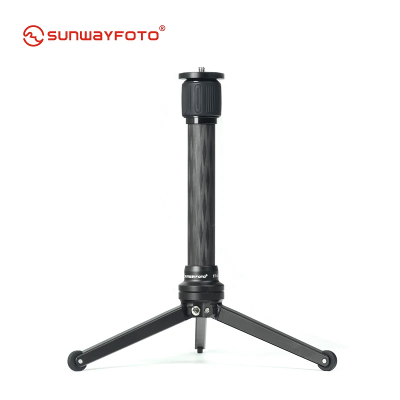 SUNWAYFOTO ET-01 удлинительная трубка для штатива 20 мм из углеродного волокна для портативного настольного штатива с конверсионным винтом 1/4-3/8
