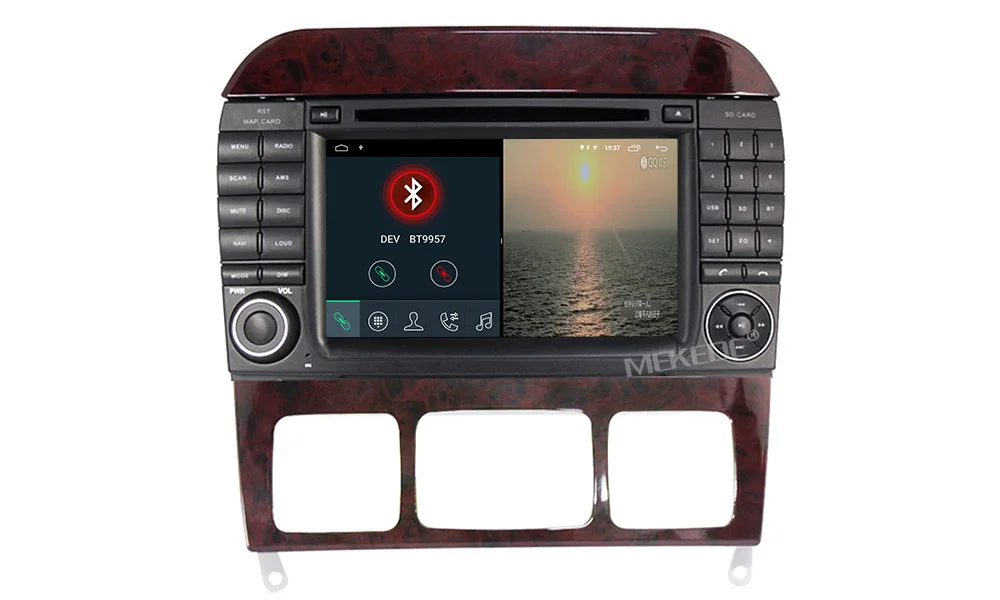 Cheap MEKEDE Car Multimedia Player dvd automotivo Radio GPS 2 din Android 9.1 For Mercedes/Benz/S320/S350/W220/W215/CL600 4G Wifi DVR 20