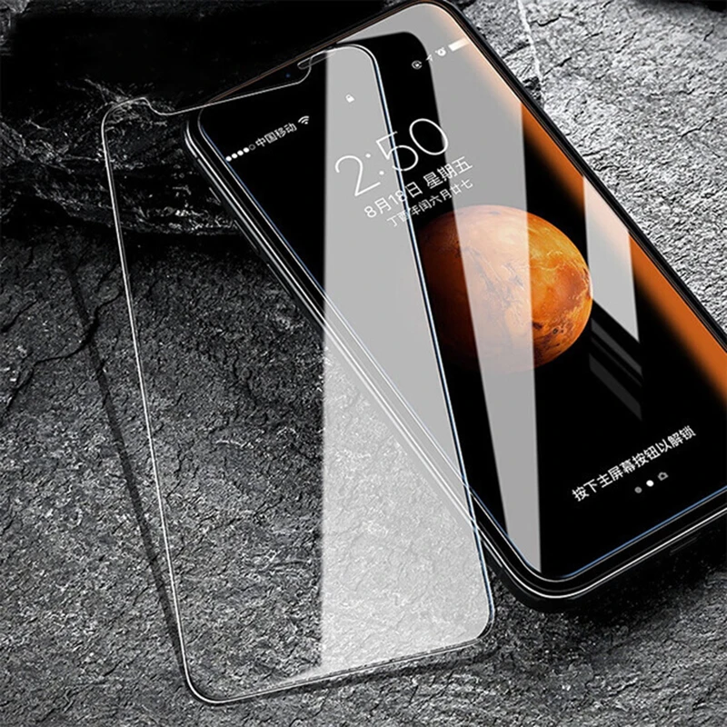  2 in 1 Bildschirm Zurück Gehärtetem Glas Schutz auf die für Apple iphone 6 7 8 Plus 10 X S XR XS 11