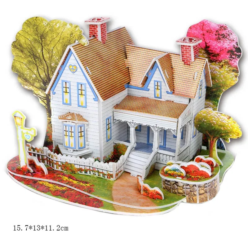 Brinquedo-Education-Jigsaw-Puzzles-For-Kids-Children-Toys-Developmental-3D-DIY-Puzzle-Lovely-Paper-Castles-Houses-TY0002 (4)