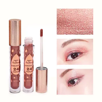 

Portable Long-lasting Eye Pigmento Liquid Eyeshadow Makeup Wholesale Waterproof Glitter Smoked Eye Shadow Eye Cosmetiquera