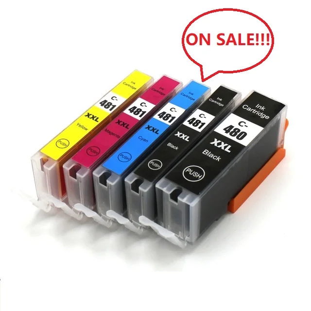 XIMO 5 PACK PGI-480 CLI-481 pgi480 cli481 Full Ink cartridge for Canon PIXMA TR7540/TR8540/TS6140/TS8140/TS9140 | Компьютеры и офис