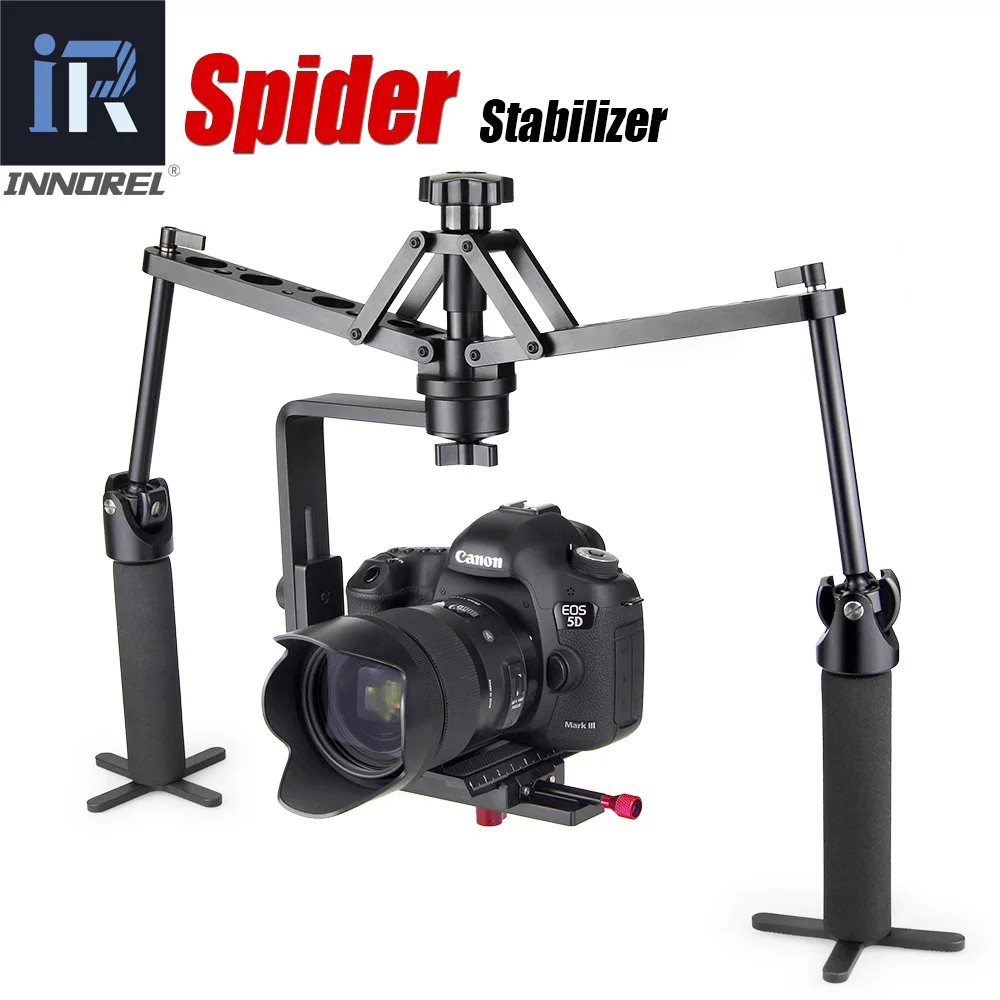 Goedkoop Handheld spider stabilisator video steadicam rig voor dslr camera canon 5d2 5d mark iii 70d camcorder mechanische steadycam