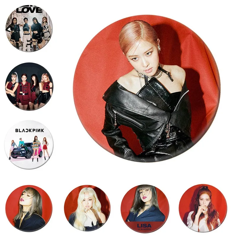 

Korean KPOP BLACKPINK New Album KILL THIS LOVE Brooch Pin Badge Accessories For Clothes Hat Backpack Decoration Blackpink Brooch