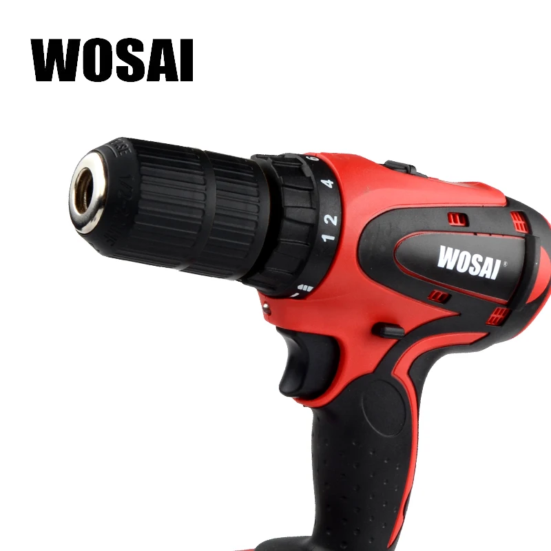 

WOSAI Electric Drill Lithium Battery Cordless Electric Hand Drill Power Rechargeable Tools Screwdriver Power Driver