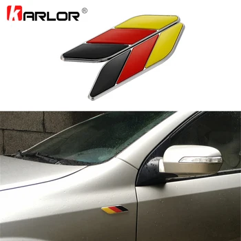 

Car Styling ABS 3D Germany Flag Leaf Side Fender Emblem Stickers For BMW Volkswagen VW Skoda Mercedes Audi Auto Car Accessories