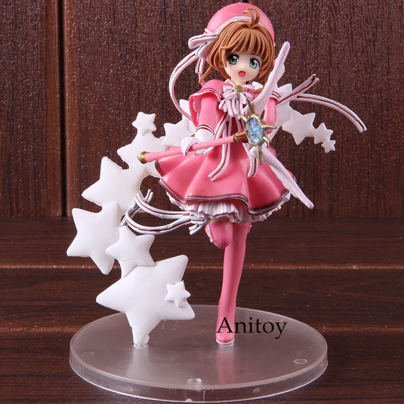 

Cardcaptor Sakura Figure Clear Card Sakura Kinomoto Action Figure PVC Collectible Model Toy 16cm