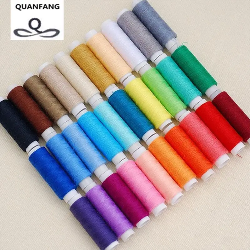 Multi Color Polyester Thread For Sewing & Quilting,30 Spools/lot,High