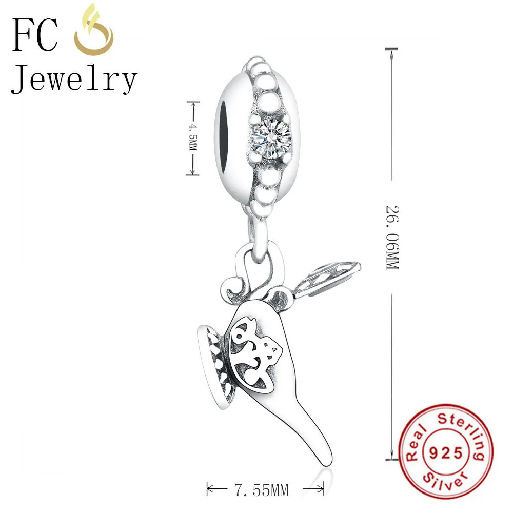 FC Jewelry Fit Original Pandora Charm Bracelet Pulsera925 Sterling Silver Vintage Magic Aladdin Lamp Bead Pendant Berloque 2019 FC Jewelry Fit Original Pandora Charm Bracelet Pulsera925 Sterling Silver Vintage Magic Aladdin Lamp Bead Pendant Berloque 2019