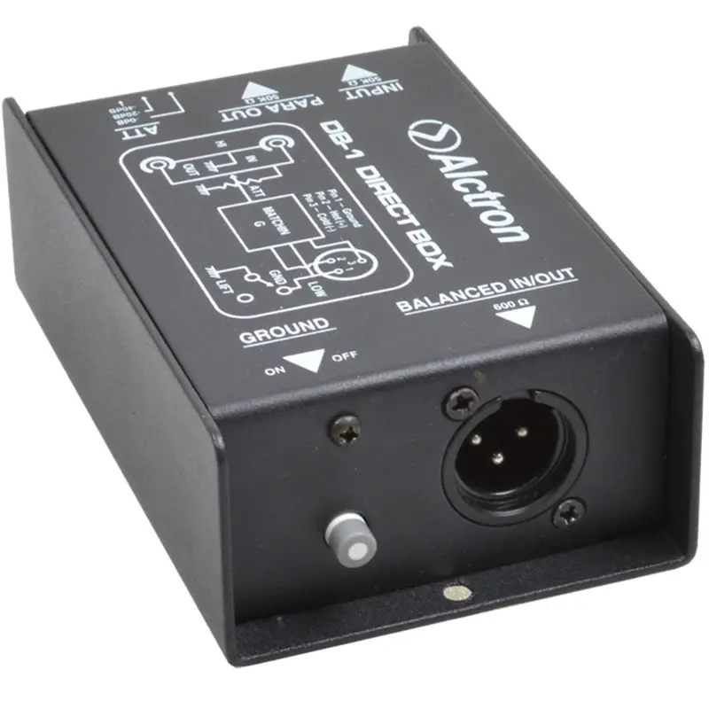 

Alctron DB-1 DI Direct Box New Arrive, Passive Stereo DI Direct Box - 1 Channel Professional DI Boxes