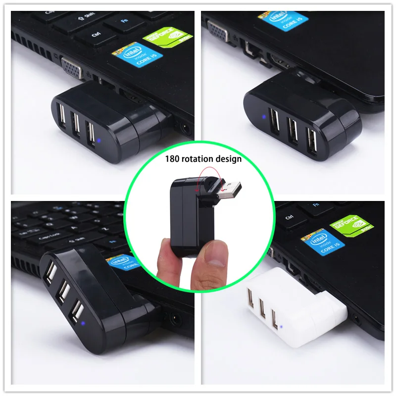 Sovawin Usb Hub 2,0 High Скорость 3 Usb Порты и разъёмы Splitter адаптер с otg-sd TF микро кардридер для портативных ПК Мышь приемник