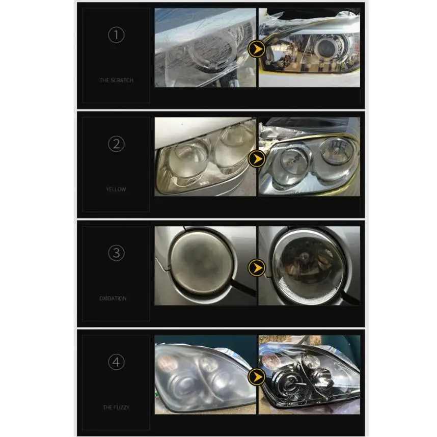 Автомобильные фары окисление жидкое керамическое покрытие супер гидрофобное стекло покрытие авто Уход за краской D15