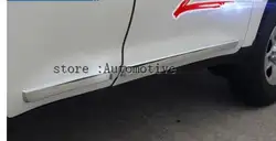 ABS хромированный автомобильный боковой двери кузова рельефная Накладка для отделки полоса пластины Наклейка для Toyota LC Land Cruiser 200 LC200 2016 2017